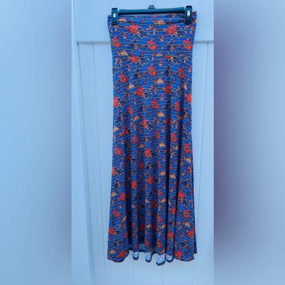 LuLaRoe Maxi Skirt beautifully fall print size XXS - Picture 2 of 3